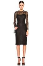 Givenchy Floral Lace Dress In Black