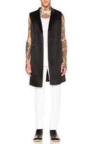 Ann Demeulemeester Sleeveless Coat In Black