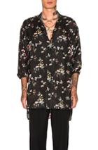 Haider Ackermann Biais Detail Shirt In Black,floral