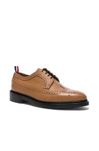 Thom Browne Classic Longwing Brogues In Brown