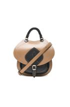 Maison Margiela Bicolor Leather Backpack In Brown
