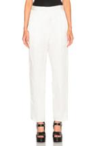 Mm6 Maison Margiela Viscose Pants In White