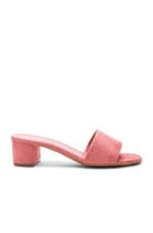 Mansur Gavriel Suede Single Strap Heels In Pink