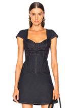 Miaou Campbell Top In Denim Dark