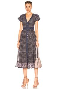 Ulla Johnson Ambra Dress In Abstract,blue