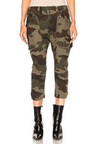 Faith Connexion Camo Cargo Pants In Abstract,brown,green