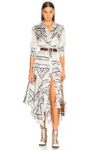 Ganni Blakely Silk Dress In Black,floral,paisley,white