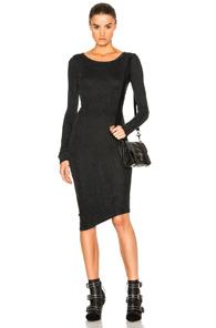 Fine By Superfine Snug Dress In Black,gray