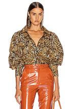 Johanna Ortiz African Roots Top In Animal Print,neutral