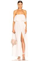 Lemlem Aweke Strapless Maxi Dress In Pink,stripes,white