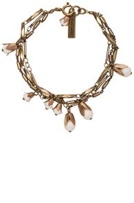 Isabel Marant Fes Bracelet In Metallics,white