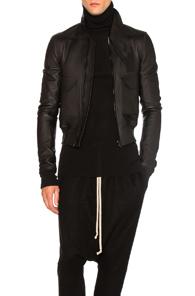 Rick Owens Glitter Trench In Black
