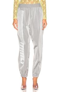 T By Alexander Wang Reflective Print Pant In Gray