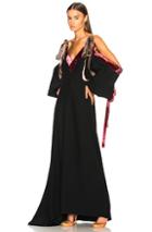 Y Project For Fwrd Velvet Dress With Bow Detail In Black,red
