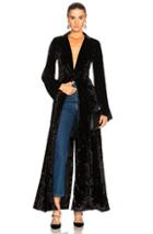 Caroline Constas Velvet Duster In Black