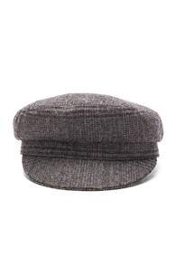 Isabel Marant Etoile Evie Flanelle Hat In Gray,checkered & Plaid