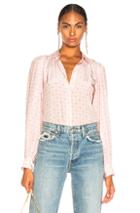 Equipment Marcilly Blouse In Floral,pink,plaid