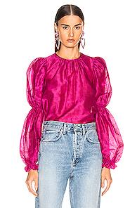 Ulla Johnson Aster Blouse In Pink