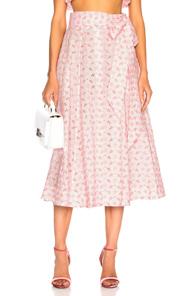 Lisa Marie Fernandez Beach Skirt In Floral,pink,white