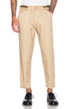 Ganryu Cotton Twill Pants In Neutrals