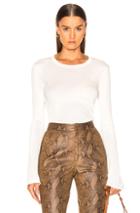 John Elliott Beau Cashmere Rib Top In White