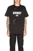 Givenchy Paris Tee In Black