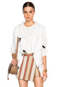 Barbara Bui Zip Sweater In White
