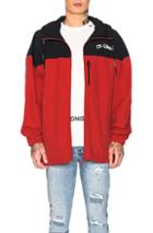 Off-white Windbreaker Jacket In Black,red