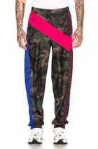Valentino Trousers In Camo,blue,green,pink