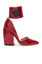 Petar Petrov Patent Leather Sally Toe Pumps In Red