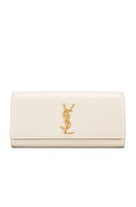 Saint Laurent Kate Clutch In White