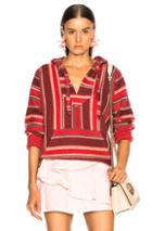 Alanui Baja Striped Sweatshirt In Red,stripes