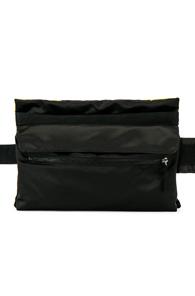 Raf Simons Poster Waistbag In Black,yellow
