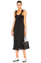 3.1 Phillip Lim Sleeveless Pleated Ruffle Dress In Black