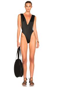 Norma Kamali V Neck Marissa Swimsuit In Black