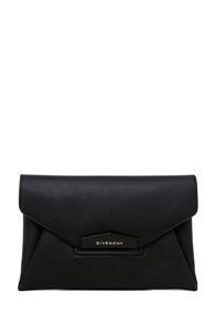 Givenchy Medium Antigona Envelope Clutch In Black
