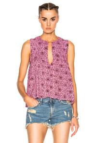 Apiece Apart Tayri Sleeveless Top In Floral,pink