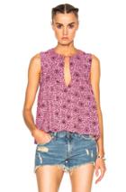 Apiece Apart Tayri Sleeveless Top In Floral,pink