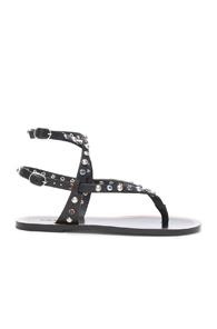 Isabel Marant Leather Audrio Sandals In Black