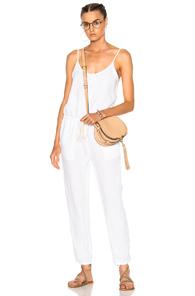 Enza Costa Strappy Jumpsuit In White