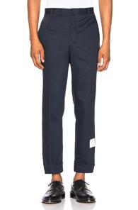 Thom Browne Unconstructed Chino In Blue