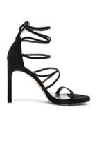Stuart Weitzman Suede Myex Heels In Black