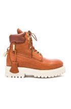 Buscemi Leather Site Boots In Brown