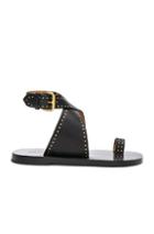 Isabel Marant Leather Jools Sandals In Black