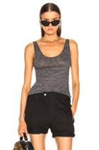 Saint Laurent Tank Top In Gray,stripes
