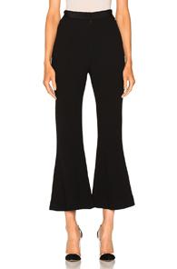 David Koma Ribbon Waistband Culottes In Black