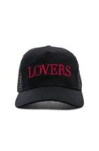 Amiri Lovers Trucker Hat In Black