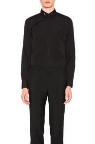 Givenchy Printed Button Down Shirt In Black