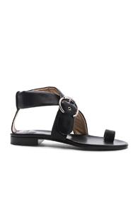 Chloe Two Strap Sandals In Black