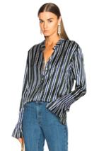 Maggie Marilyn It's A Lovely Day Shirt In Green,stripes